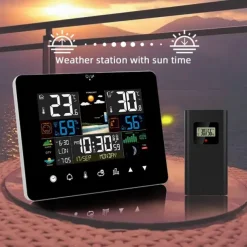 Digital Screen Alarm Clock Weather Station Temperature Sensor With Electronic Thermometer Weather Barometer Forecast Sensor