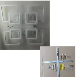 Dimmable Acrylic Ceiling Light LED 5 Head 8 Head Ceiling Lamp with Background Light APP Bluetooth Connection / Remote Control Suitable for Bedroom Living Room Office Children's Room