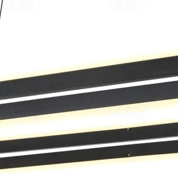 Dimmable Chandelier LED Pendant Lamp Modern Luxury Oval Ring Ceiling Light ONLY Dimmable with Remote Control 110-240V