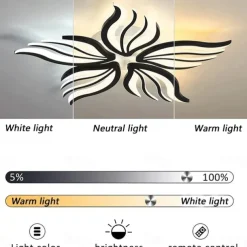 Dimmable Cluster Design Ceiling Lights Plastic Artistic Style Modern Style Novelty Black LED Modern 110-240 V