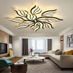 Dimmable Cluster Design Ceiling Lights Plastic Artistic Style Modern Style Novelty Black LED Modern 110-240 V