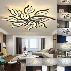 Dimmable Cluster Design Ceiling Lights Plastic Artistic Style Modern Style Novelty Black LED Modern 110-240 V