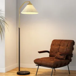 Dimmable Floor Lamp Arc Floor Lamps, Metal Floor Lamps, LED Floor Light Creative,Standing Lamp Adjustable, for Living Room, Office and Bedroom Standing Reading Lamp