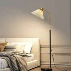 Dimmable Floor Lamp Arc Floor Lamps, Metal Floor Lamps, LED Floor Light Creative,Standing Lamp Adjustable, for Living Room, Office and Bedroom Standing Reading Lamp