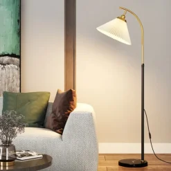 Dimmable Floor Lamp Arc Floor Lamps, Metal Floor Lamps, LED Floor Light Creative,Standing Lamp Adjustable, for Living Room, Office and Bedroom Standing Reading Lamp