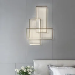 Dimmable Flush Wall Light LED Ceiling Light Metal Layered Modern Style Stylish Painted Finishes 220-240V