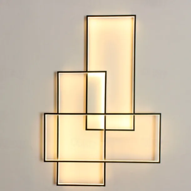 Dimmable Flush Wall Light LED Ceiling Light Metal Layered Modern Style Stylish Painted Finishes 220-240V