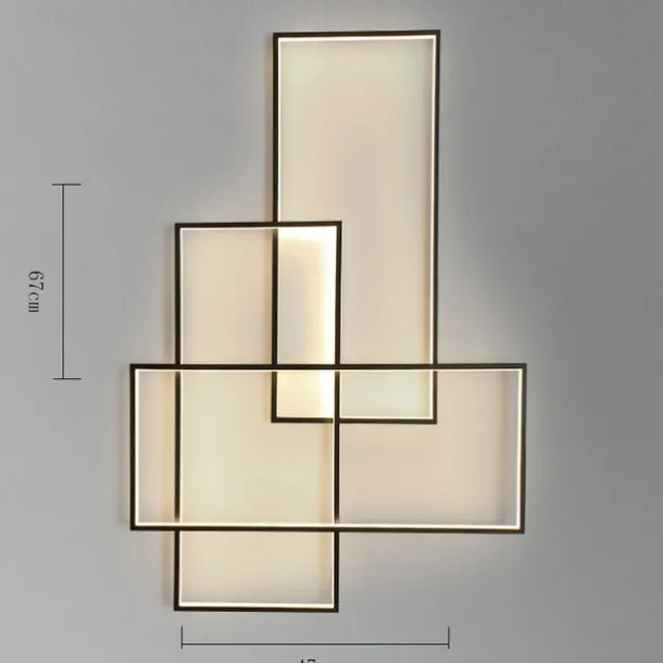 Dimmable Flush Wall Light LED Ceiling Light Metal Layered Modern Style Stylish Painted Finishes 220-240V