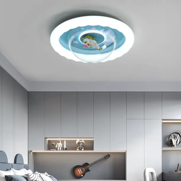 Dimmable LED Ceiling Lamp for Children's Room Astronaut Design 20" Creative Simplicity balloon Light Bedroom Cartoon Ceiling Light Fixture