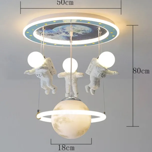 Dimmable LED Ceiling Lamp for Children's Room, Creative Simplicity Clouds Airplane Light Bedroom Cartoon Ceiling Light Fixture with Remote