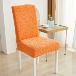 Dining Chair Cover Stretch Chair Seat Slipcover Suede Water Repellent Soft Plain Solid Color Durable Washable Furniture Protector For Dining Room Party