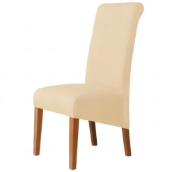 Dining Chair Covers, Burgundy Stretch Chair Cover, Spandex High Back Chair Protector Covers Seat Slipcover with Elastic Band for Dining Room,Wedding