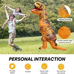 Dinosaur Carnival Costume Cosplay Costume Funny Costumes Inflatable Costumes Kid's Adults' All Funny Costume Halloween Carnival Masquerade Easy Carnival Costume