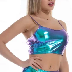 Disco Dance Costumes Exotic Dancewear Pole dance Vest Pure Color Women's Performance Training Sleeveless Polyester