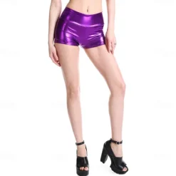 Disco Dance Costumes Exotic Dancewear Pole dance Shorts Ruching Pure Color Women's Performance Training Natural Polyester