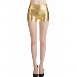 Disco Dance Costumes Exotic Dancewear Pole dance Shorts Ruching Pure Color Women's Performance Training Natural Polyester