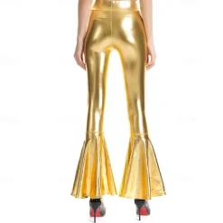 Disco Dance Costumes Exotic Dancewear Pole dance Pants Ruffles Ruching Pure Color Women's Performance Training High Polyester