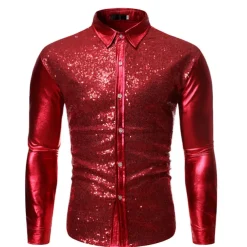 Disco 1980s Blouse / Shirt Disco Fancy Dress Men's Carnival Costume Masquerade Party Bachelorette Party Pride Parade Adults' Blouse