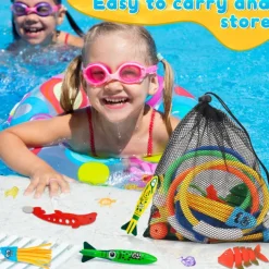 Diving Pool Toys for Kids Age 4-12,28Pcs Swimming Underwater Pool Toys for Kids,Water Toys for Pool Party Favors,Summer Diving Toys