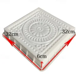 DIY Stepping Stones Mold - Square Paving Mold, Plastic Concrete Cement Mold - Garden Landscape Brick Pedal Making Tools