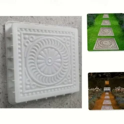 DIY Stepping Stones Mold - Square Paving Mold, Plastic Concrete Cement Mold - Garden Landscape Brick Pedal Making Tools