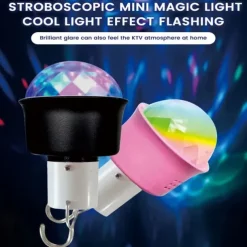 DJ Lighting Sound Party Auto USB Mini Disco Ball Light RGB Multi Color Car Atmosphere Room Decoration Lamp Strobe Light 2pcs 4pcs