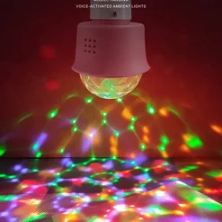 DJ Lighting Sound Party Auto USB Mini Disco Ball Light RGB Multi Color Car Atmosphere Room Decoration Lamp Strobe Light 2pcs 4pcs