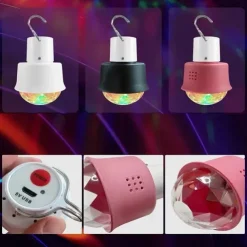 DJ Lighting Sound Party Auto USB Mini Disco Ball Light RGB Multi Color Car Atmosphere Room Decoration Lamp Strobe Light 2pcs 4pcs