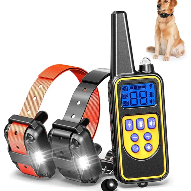 Dog Bark Collar Dog Training Collars Anti Bark Solid Colored PP Corgi Beagle Shiba Inu Pug Bichon Frise Pekingese Black