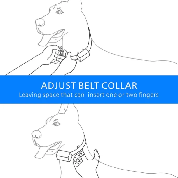 Dog Bark Collar Dog Training Collars Anti Bark Solid Colored PP Corgi Beagle Shiba Inu Pug Bichon Frise Pekingese Black