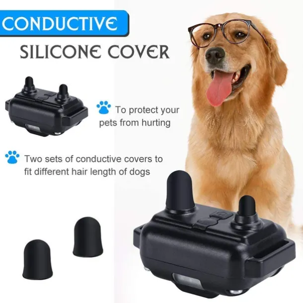 Dog Bark Collar Dog Training Collars Anti Bark Solid Colored PP Corgi Beagle Shiba Inu Pug Bichon Frise Pekingese Black