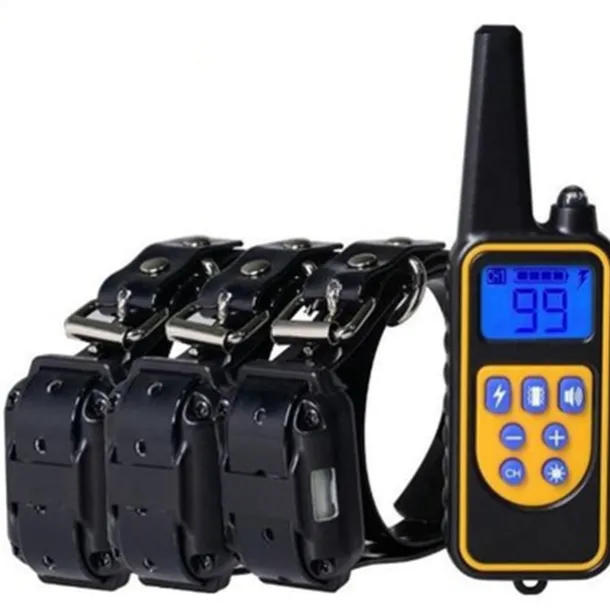 Dog Bark Collar Dog Training Collars Anti Bark Solid Colored PP Corgi Beagle Shiba Inu Pug Bichon Frise Pekingese Black