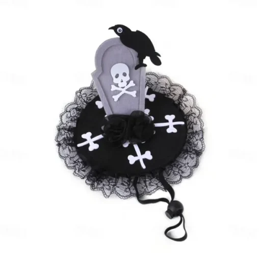 Dog Cat Bandanas & Hats Dog Scarf Cosplay Halloween Outfit Cosplay Funny Winter Soft Washable Comfortable Halloween Outdoor Halloween Casual Daily Dog Clothing for Bichon Frise Pomeranian Baby Pet