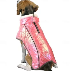 Dog Cat Coat Jacket Fashion Casual Winter Reflective Waterproof Breathable Soft Washable Casual Daily Dog Clothing for Bichon Frise Pomeranian Baby Pet Papillon Small