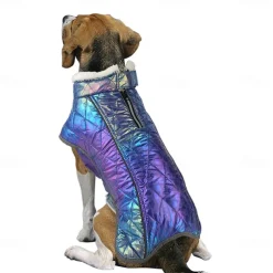 Dog Cat Coat Jacket Fashion Casual Winter Reflective Waterproof Breathable Soft Washable Casual Daily Dog Clothing for Bichon Frise Pomeranian Baby Pet Papillon Small