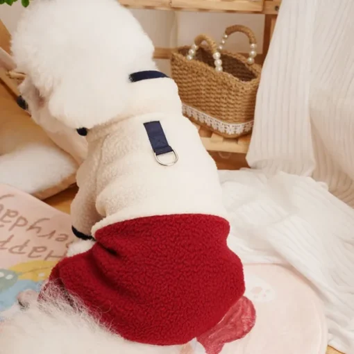 Dog Cat Coat Jacket Fashion Cute Winter Warm Soft Washable Comfortable Outdoor Sports Dog Clothing for Bichon Frise Poodle Pomeranian Baby Pet Papillon