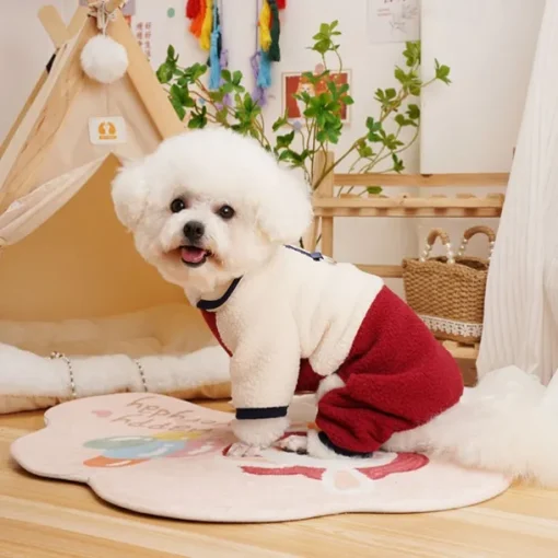 Dog Cat Coat Jacket Fashion Cute Winter Warm Soft Washable Comfortable Outdoor Sports Dog Clothing for Bichon Frise Poodle Pomeranian Baby Pet Papillon
