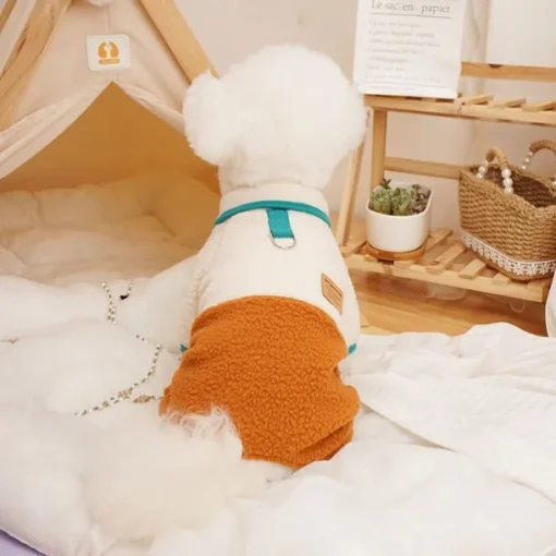 Dog Cat Coat Jacket Fashion Cute Winter Warm Soft Washable Comfortable Outdoor Sports Dog Clothing for Bichon Frise Poodle Pomeranian Baby Pet Papillon