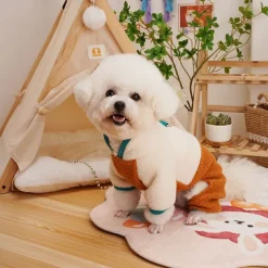 Dog Cat Coat Jacket Fashion Cute Winter Warm Soft Washable Comfortable Outdoor Sports Dog Clothing for Bichon Frise Poodle Pomeranian Baby Pet Papillon