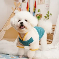 Dog Cat Coat Jacket Fashion Cute Winter Warm Soft Washable Comfortable Outdoor Sports Dog Clothing for Bichon Frise Poodle Pomeranian Baby Pet Papillon