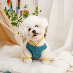 Dog Cat Coat Jacket Fashion Cute Winter Warm Soft Washable Comfortable Outdoor Sports Dog Clothing for Bichon Frise Poodle Pomeranian Baby Pet Papillon