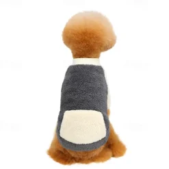 Dog Cat Coat Jacket Fashion Casual Winter Warm Breathable Soft Washable Comfortable Casual Daily Dog Clothing for Bichon Frise Pomeranian Baby Pet Papillon Small