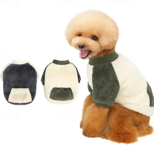 Dog Cat Coat Jacket Fashion Casual Winter Warm Breathable Soft Washable Comfortable Casual Daily Dog Clothing for Bichon Frise Pomeranian Baby Pet Papillon Small