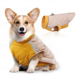 Dog Cat Coat Jacket Fashion Sports & Outdoors Winter Reflective Warm Breathable Soft Washable Outdoor Casual Daily Dog Clothing for Bichon Frise Pomeranian Baby Pet Papillon Small
