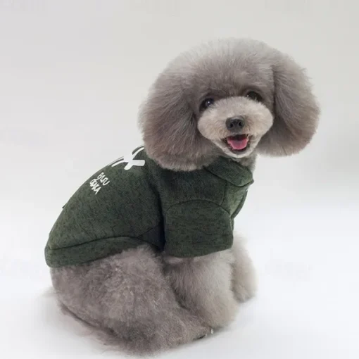 Dog Cat Coat Jacket Fashion Cute Winter Warm Soft Washable Comfortable Outdoor Sports Dog Clothing for Bichon Frise Poodle Pomeranian Baby Pet Papillon