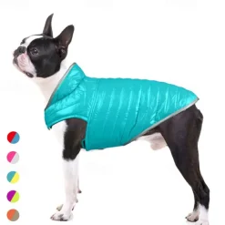 Dog Cat Coat Jacket Fashion Party Reflective Waterproof Breathable Double-Sided Soft Christmas Outdoor Casual Daily Dog Clothing for Bichon Frise Pomeranian Baby Pet Papillon Small