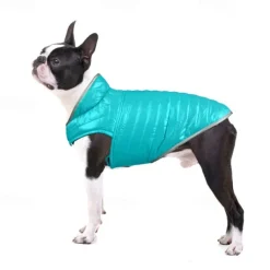 Dog Cat Coat Jacket Fashion Party Reflective Waterproof Breathable Double-Sided Soft Christmas Outdoor Casual Daily Dog Clothing for Bichon Frise Pomeranian Baby Pet Papillon Small