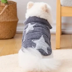 Dog Cat Coat Jacket Fashion Party Winter Warm Breathable Soft Washable Comfortable Christmas Halloween Outdoor Casual Daily Dog Clothing for Bichon Frise Pomeranian Baby Pet Papillon Small