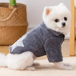 Dog Cat Coat Jacket Fashion Party Winter Warm Breathable Soft Washable Comfortable Christmas Halloween Outdoor Casual Daily Dog Clothing for Bichon Frise Pomeranian Baby Pet Papillon Small