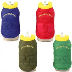 Dog Cat Coat Jacket Fashion Cute Winter Breathable Soft Washable Comfortable Outdoor Casual Daily Dog Clothing for Bichon Frise Pomeranian Baby Pet Papillon Small